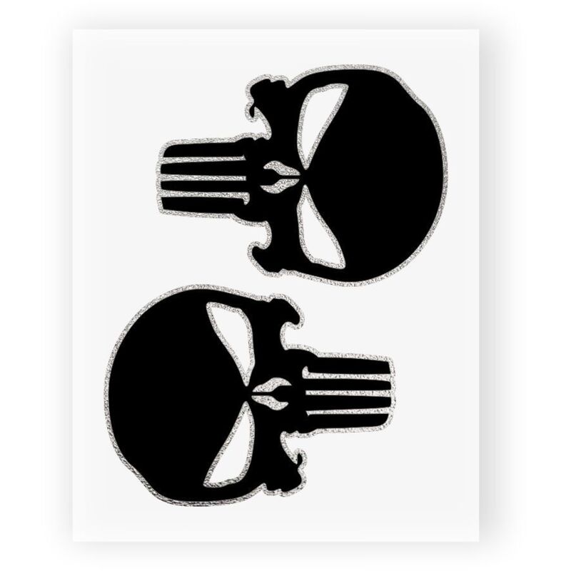 Adesivi Stickers Teschio Punisher 10 x 12 cm