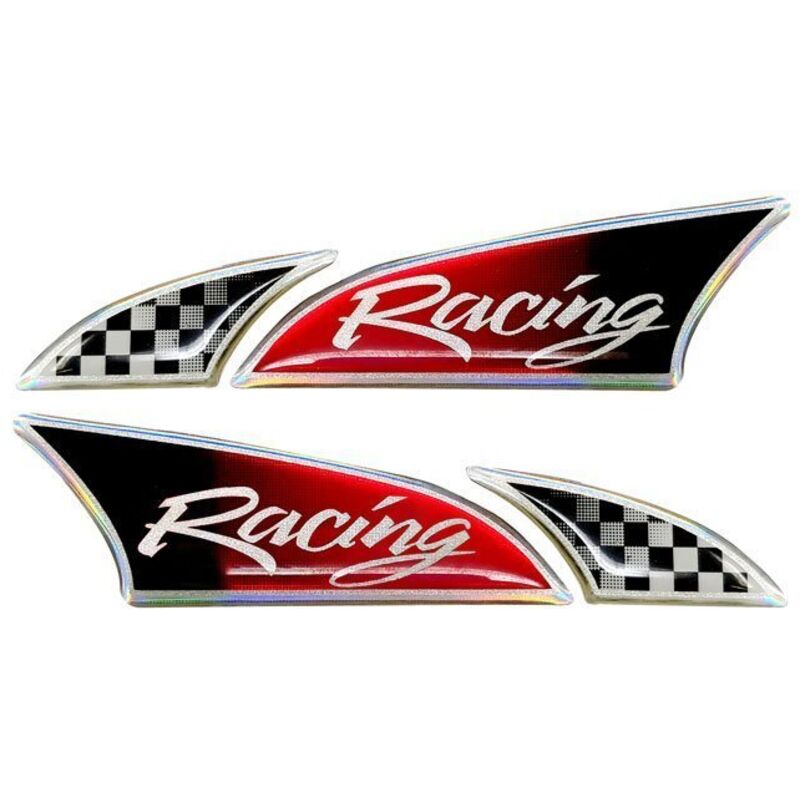 Adesivo 3D Logosport Racing - Confezione: DESTRO + SINITRO