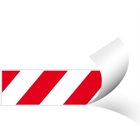 Adesivo 3M rifrangente per pensilina/pali parcheggio Numero Pezzi - 2 Pezzi (10x40cm)