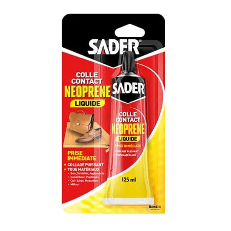SADER Adesivo a contatto in neoprene liquido, tubo da 125 ml.