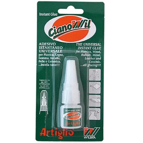 Adesivo cianocrilato "Artiglio Cianowil" tubetto con cappuccio -5 gr / 12 Pezzi