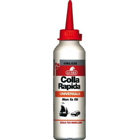 Adesivo Colla Universale Rapida in Gel trasparente Gubra 100ml x modellismo 12Pz