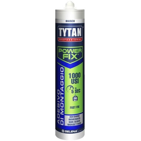 Adesivo di montaggio Colla montaggio assemblaggi Power fix 1000 usi Tytan 1000 usi bianco 300 ml