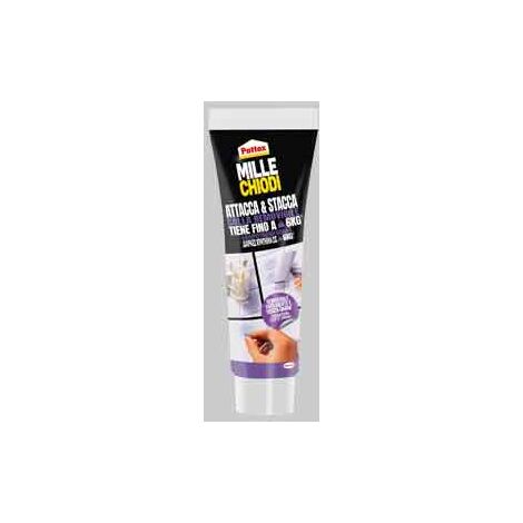 ADESIVO DI MONTAGGIO 'MILLECHIODI ATTACCA & STACCA' 44 gr - Col. Trasparente - PATTEX