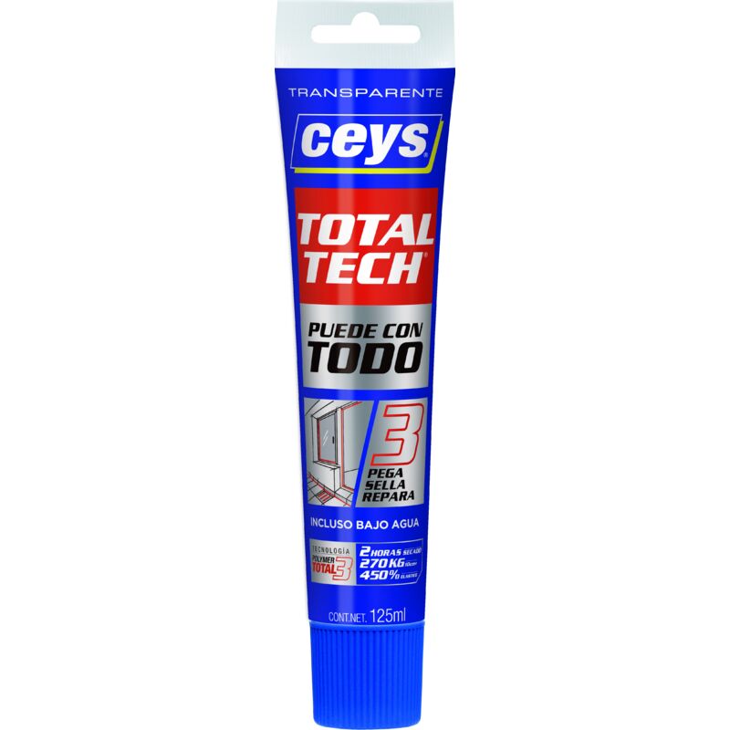 Image of 507242 total tech tubo trasparente 125ML - Ceys