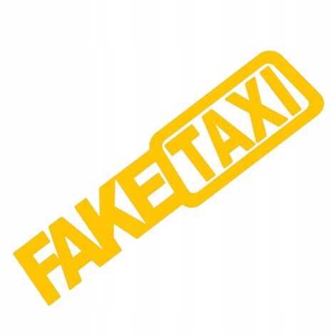 Adesivo FALSO TAXI per auto, auto, moto, 20CM