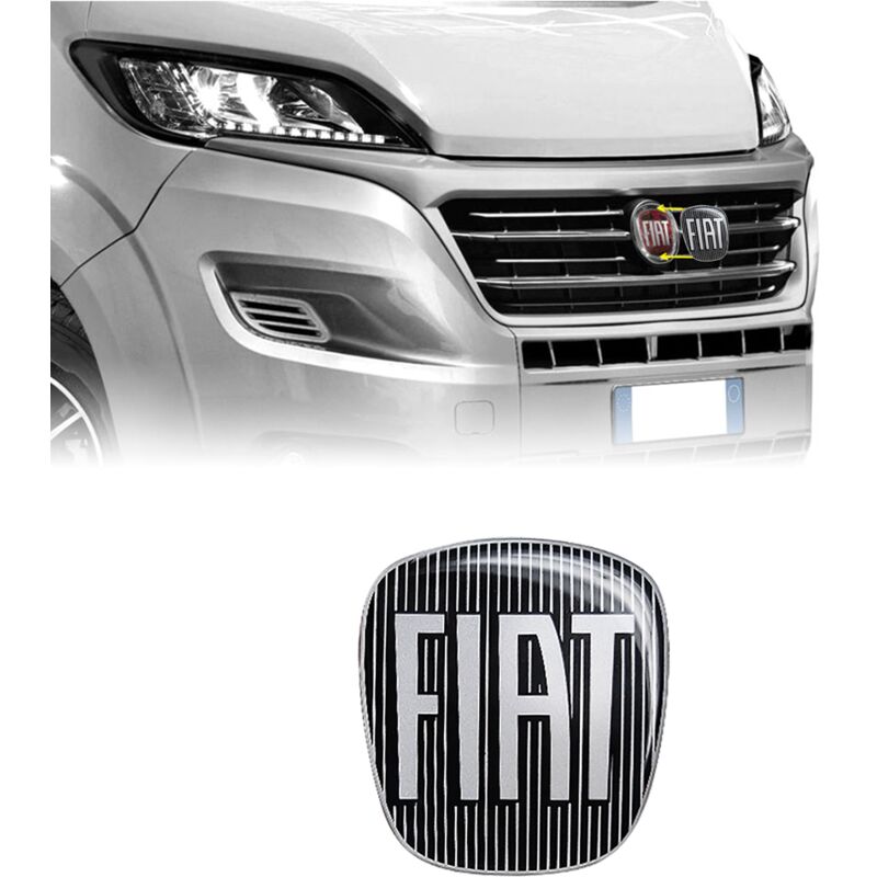 Adesivo Fiat 3D Ricambio Logo per Ducato - Colore: NERO - Confezione: SINGOLO