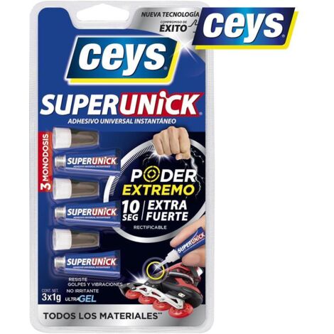 Adesivo istantaneo CEYS UltraUnick - Gel Extreme Power monodose 3x1g 504223