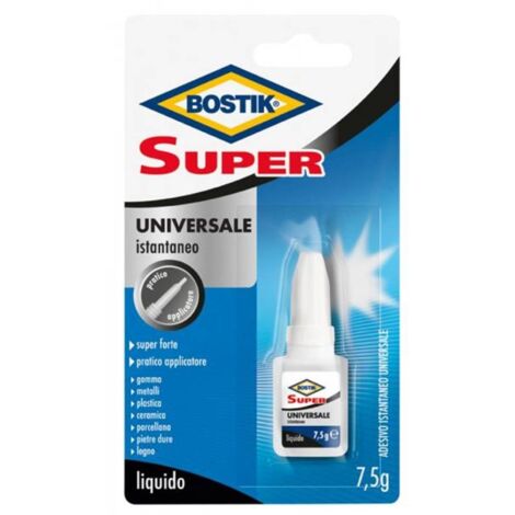 Adesivo istantaneo "Super universale" extra forte ideale per vari materiali 7,5 gr -12 Pezzi