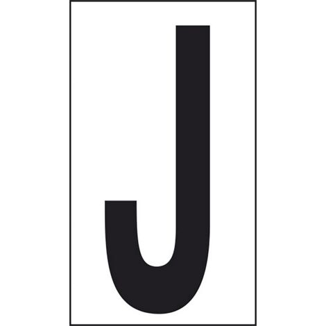 Adesivo lettera J abitazioni uffici luoghi pubblici 10CMx5,6CM