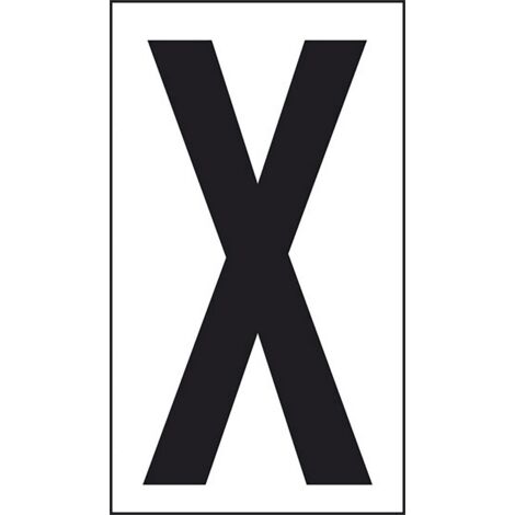 Adesivo lettera X abitazioni uffici luoghi pubblici 10CMx5,6CM