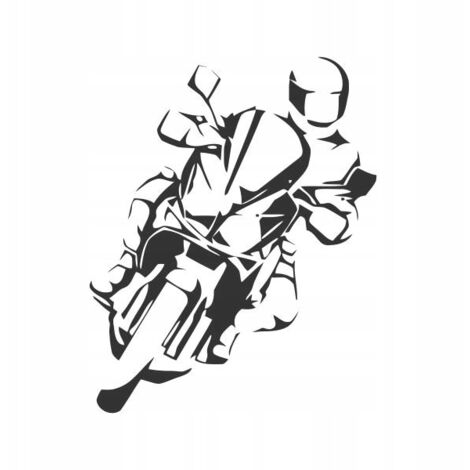Adesivo moto CHASER per auto nero