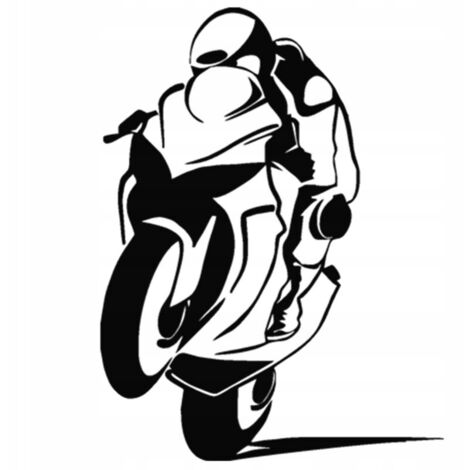 Adesivo Moto Speeder per auto, NERO