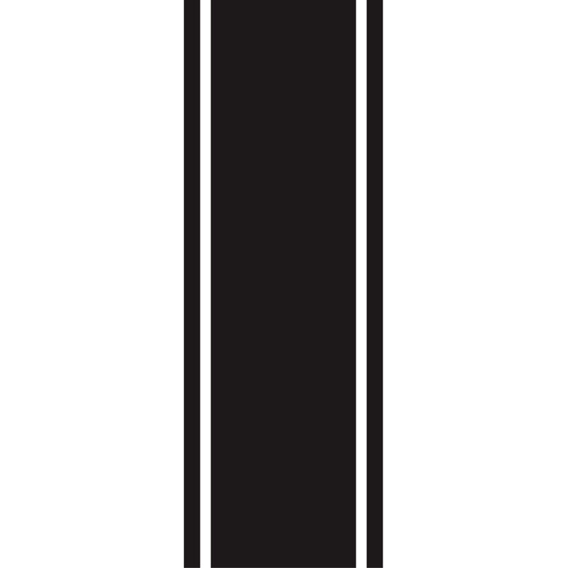 Adesivo per la striscia del cofano dell'autoNero