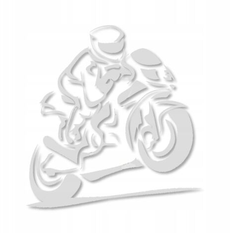 Adesivo per moto SPEAKER per auto, bianco