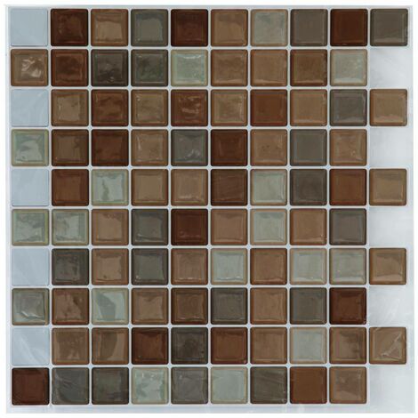 Adesivo per piastrelle quadrato - Brown - Atmosphera créateur d'intérieur
