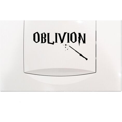 Adesivo per pulsante scarico WC Oblivion Harry Potter