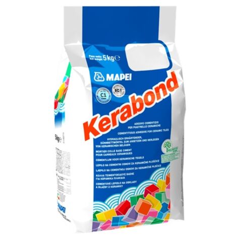 Adesivo piastrelle pareti pavimenti soffitti massetti kerabond bianco 5 kg