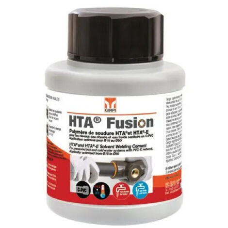 Adesivo polimerico HTA Fusion per saldature HTA e HTA-E, 250ml.