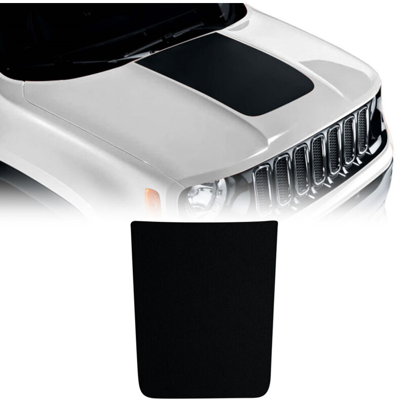 Adesivo Sagomato per Cofano Jeep Renegade, Nero Opaco
