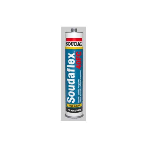 Adesivo sigillante poliuretanico soudaflex 40fc soudal 300 ml - nero