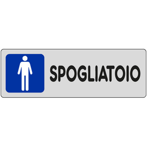 Adesivo Spogliatoi uomini palestre negozi piscine 15CMx5CM