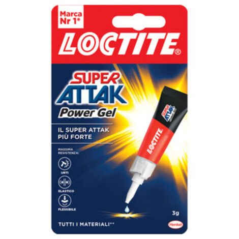 ADESIVO SUPER ATTAK POWER GEL 3 G- HENKEL ITALIA- 24,0 pz
