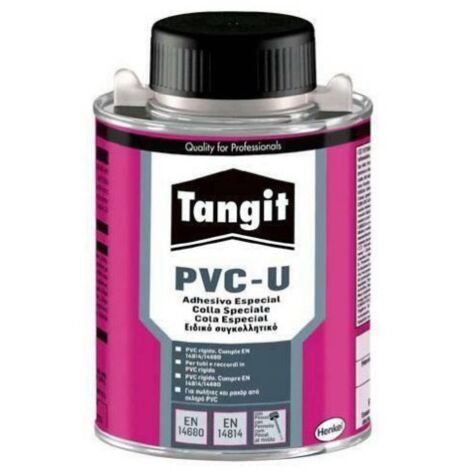 Adesivo Tangit a base di PVC disciolto in solvente ideale per giunzioni longitudinali -250 gr - con pennello