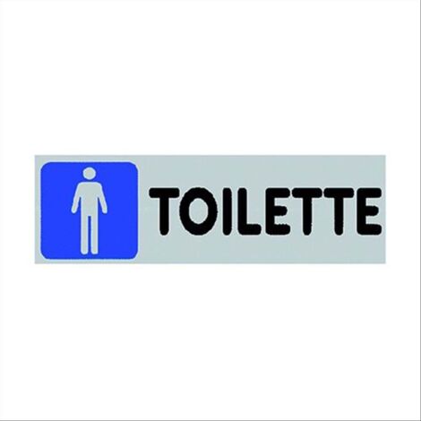 Adesivo Toilette uomini negozi uffici luoghi pubblici 15CMx5CM