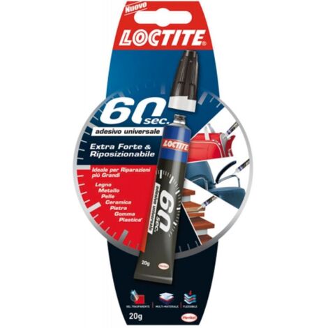 ADESIVO UNIVERSALE mod. 60 SEC. 20 gr LOCTITE conf. 16 pezzi