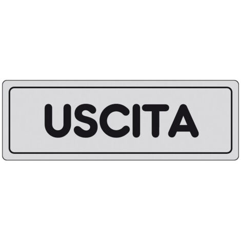 Adesivo Uscita negozi uffici attività commerciali 15Cmx5CM