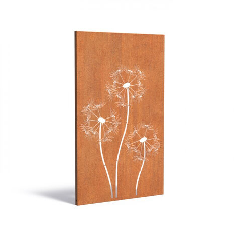 Adezz Paneel Nature CPN5 Gartenpaneel Sichtschutz Paneel Cortenstahl Deko Wand 110x180 cm