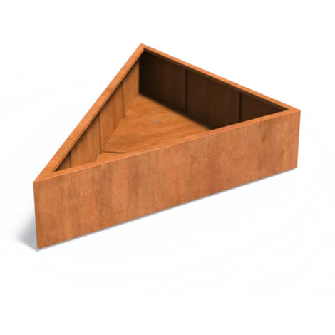Adezz Pflanzkübel Triangle aus Corten-Stahl Pflanzgefäß Größe 180x180x40 cm