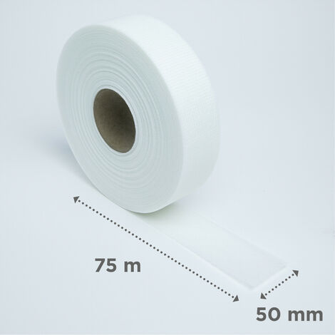 Adfors – Bande à joint double couche 50 mm x 75 m – Fibre de verre renforcée – Résistance fissures – Pour plaques de plâtre haute dureté
