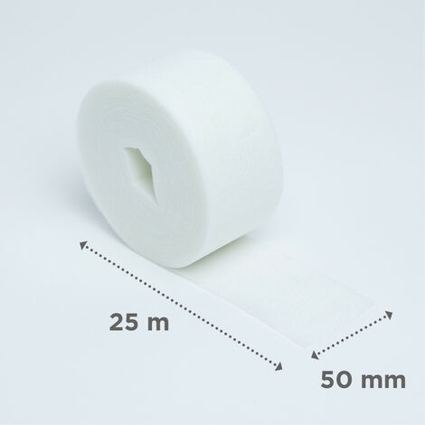 Adfors – Bande à joint en fibre de verre 50 mm x 25 m – Résistance aux moisissures – Rendu fini invisible – Adhésion parfaite à la cloison sèche