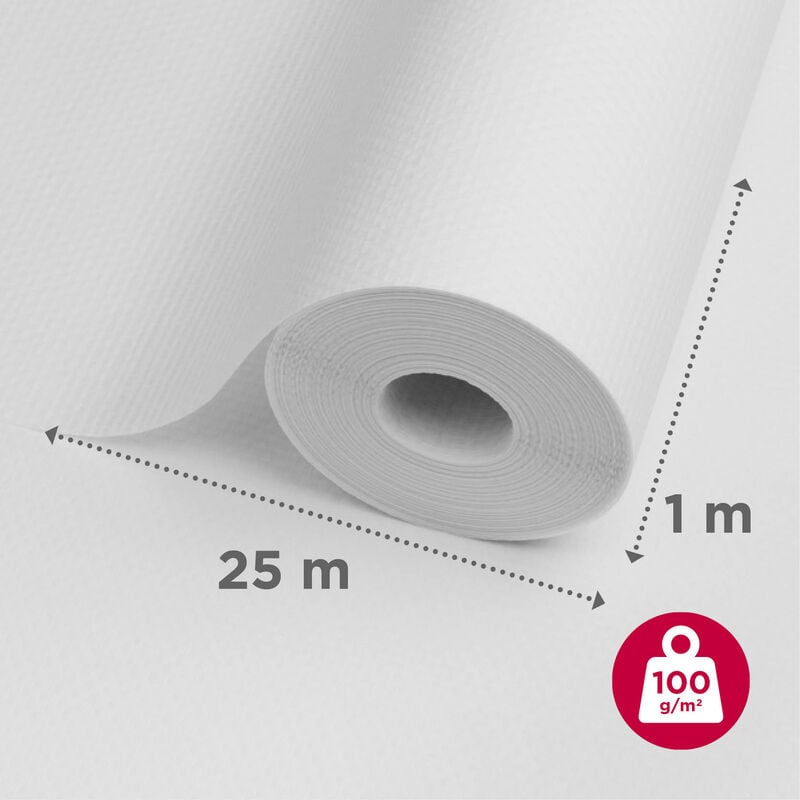 Novelio® Classic - toile de verre maille 100 g/m² l. 25 x l. 1m - Adfors