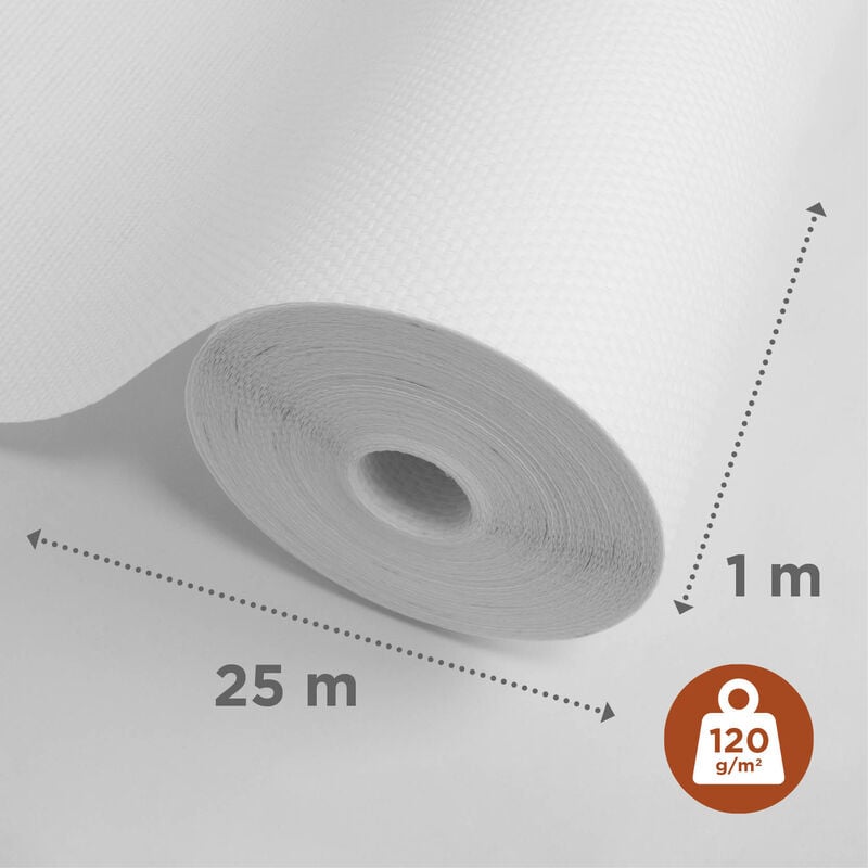 Novelio® Classic - toile de verre maille 120 g/m² L.25 x l. 1m - Adfors