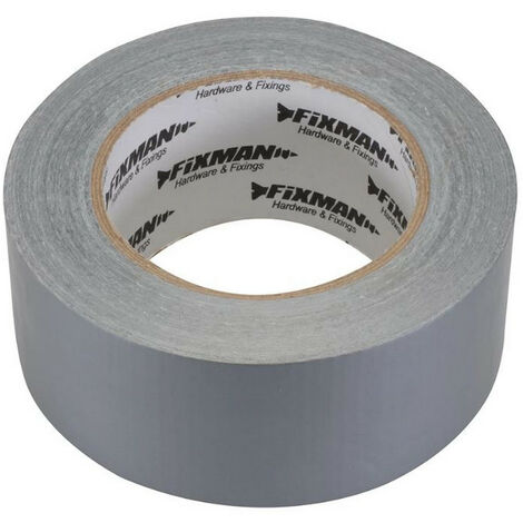 Adhesif 50mm x 50m toile ultra robuste et resistant argente