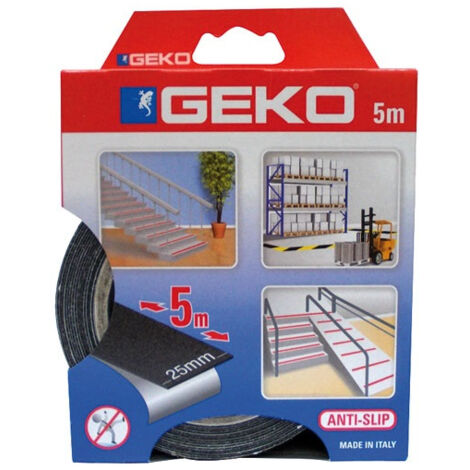 Adhésif antidérapant 25mmx5m noir - GEKO