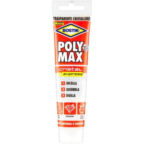 Adhésif Bostik Poly Max Cristal Express transparent 115 g