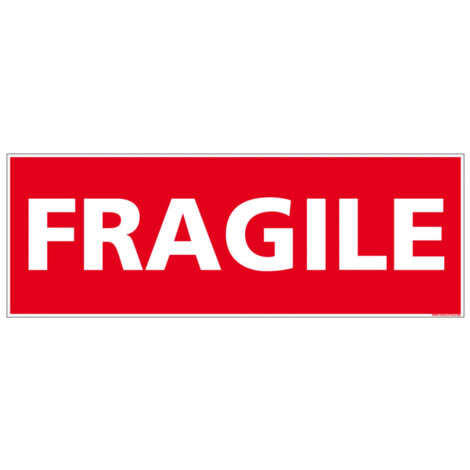 ADHESIF DE CONDITIONNEMENT FRAGILE (M0327).- Adhésif - 350 x 125 mm