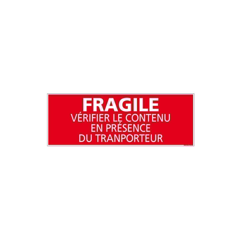Adhesif de conditionnement fragile (M0332).- Adhésif - 980 x 350 mm