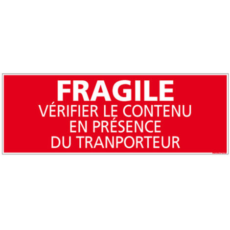 ADHESIF DE CONDITIONNEMENT FRAGILE (M0332).- Adhésif - 210 x 75 mm