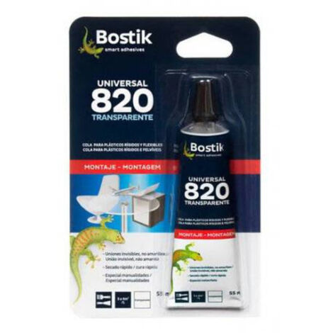 Adhésif de contact transparent Bostik Universal 820 Blister de 55 ml