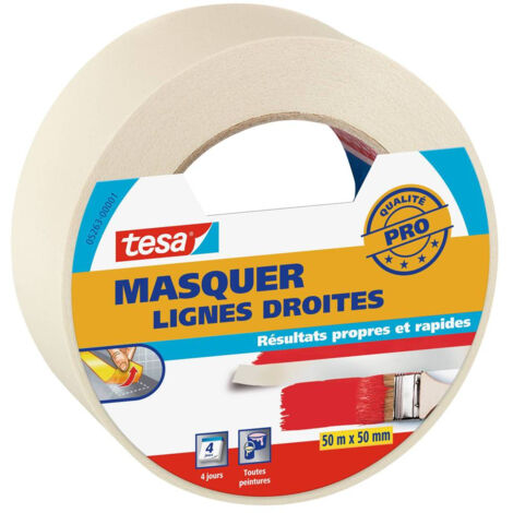 Adhésif de masquage lignes droites - 50m