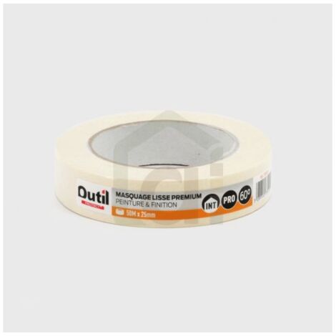 Adhésif de masquage lisse premium L'OUTIL PARFAIT, 50m x 25mm