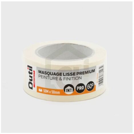 Adhésif de masquage lisse premium L'OUTIL PARFAIT, 50m x 50mm
