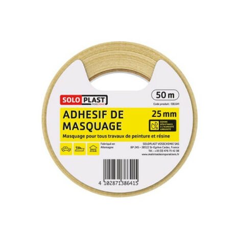 Adhésif de masquage Soloplast 25mm x 50m