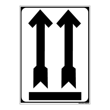 Adhésif de Signalisation CONDITIONNEMENT : HAUT (M0265).- Adhésif - 75 x 105 mm