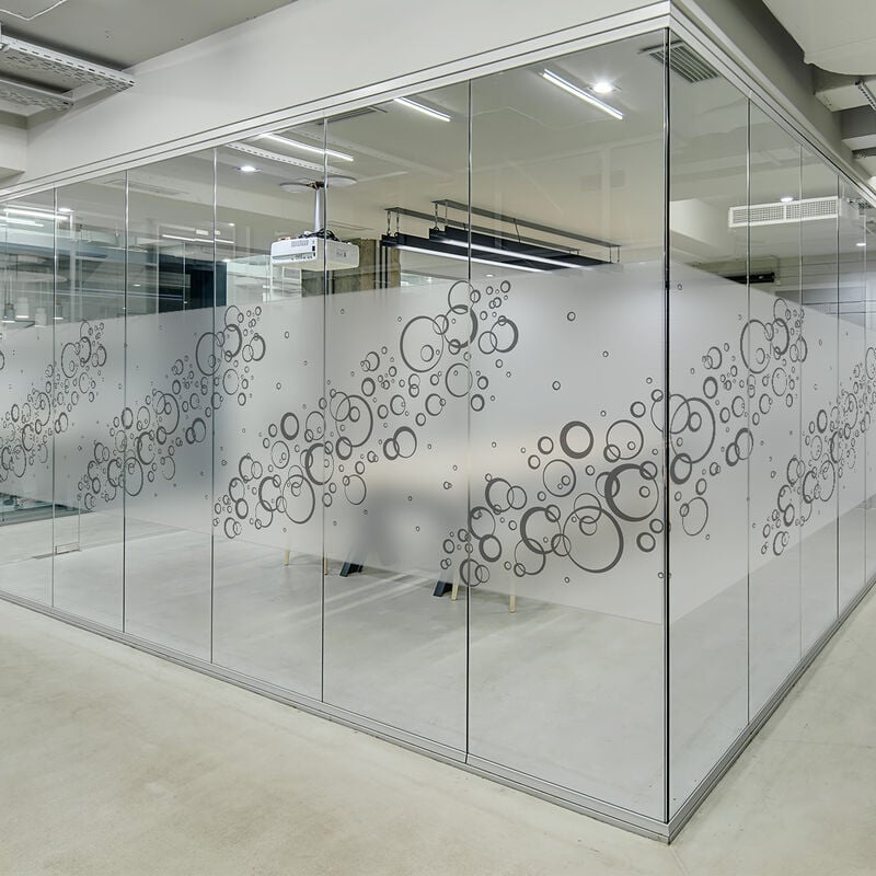 Adhésif Film Fenêtre Anti Regard Occultant - bulles xl - Stickers Autocollant Brise-Vue pour Vitres & Porte de Douche - 40X200cm